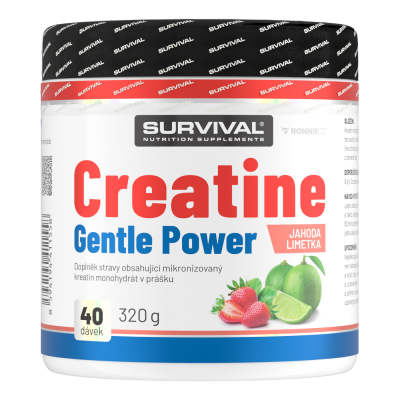 Survival Creatine Monohydrate Gentle Power 320 g limeta-jahoda