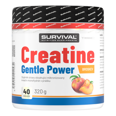 Survival Creatine Monohydrate Gentle Power 320 g broskev
