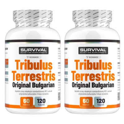 Survival Tribulus Terrestris Original Bulgarian 120 cps  AKCE 1+1 ZDARMA