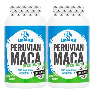 Lionlab Peruvian Maca Premium XXL AKCE 1+1 ZDARMA!