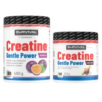Survival Creatine Monohydrate Gentle Power AKCE 480 g marakuja + 320 g cola-citron ZDARMA
