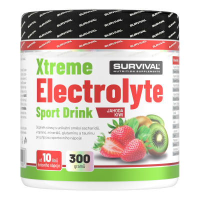 Survival Xtreme Electrolyte Sport Drink 300 g jahoda-kiwi