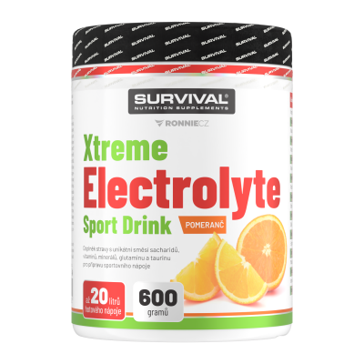 Survival Xtreme Electrolyte Sport Drink 600 g pomeranč