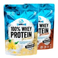 Lionlab 100 % Whey Protein 750 g  AKCE 1+1 vanilka + čokoláda