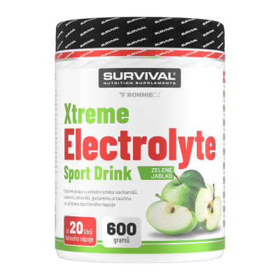 Survival Xtreme Electrolyte Sport Drink 600 g zelené jablko