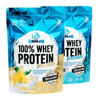 Lionlab 100 % Whey Protein 750 g AKCE 1+1 vanilka + kokos