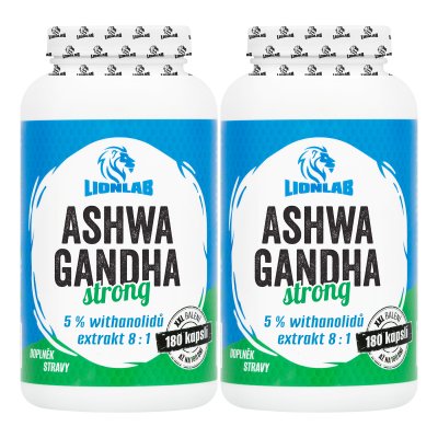 Lionlab Ashwagandha Strong XXL AKCE 1+1 ZDARMA!