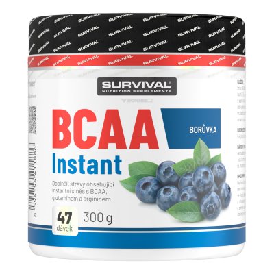 Survival BCAA Instant 300 g borůvka