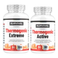 Survival Thermogenic Extreme + Thermogenic Active AKCE 1+1 ZDARMA