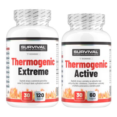 Survival Thermogenic Extreme + Thermogenic Active AKCE 1+1 ZDARMA