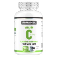 Survival Vitamín C 1000 mg + extrakt z šípků 150 tbl
