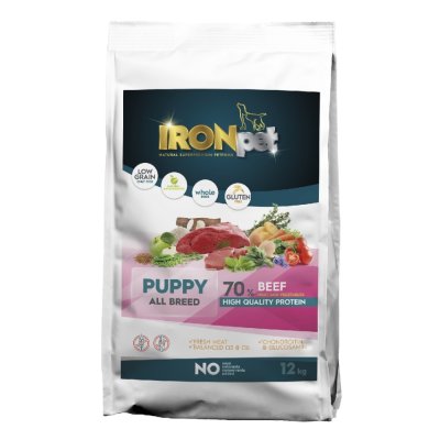IRONpet Dog Puppy All Breed Beef (Hovězí) 12 kg