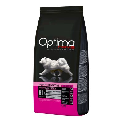 OPTIMAnova Dog Puppy Sensitive Salmon & Potato GF 12 kg