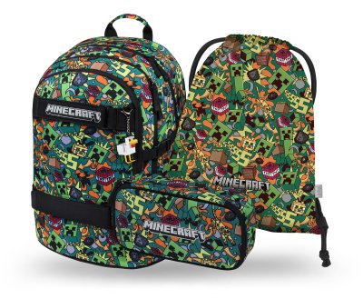 Baagl Školní set Skate Minecraft Chaos