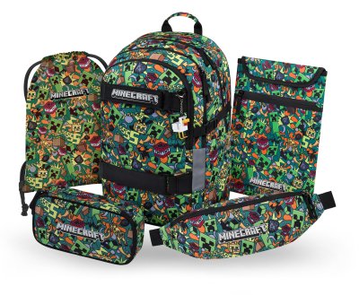 Baagl Školní set Skate Minecraft Chaos II