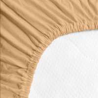 Povlečeme vše Prostěradlo Jersey Lux 90x200 cm béžová