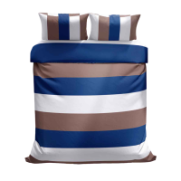Povlečeme vše Bavlněné povlečení Pruhy modré
