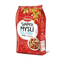 Emco Super mysli křupavé s jahodami 500g