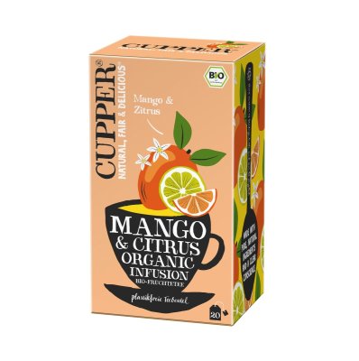 Cupper BIO Mango a Citrus porcovaný čaj 20x1,8 g