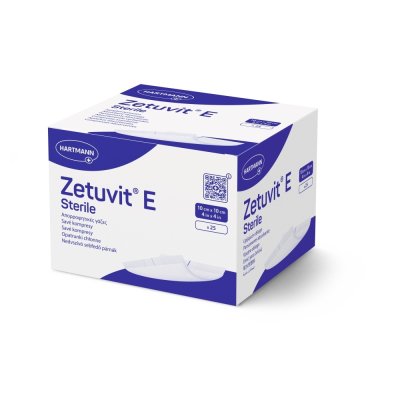 Zetuvit E savé kompresy 10 x 10 cm sterilní 25 ks