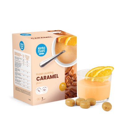 KetoDiet Proteinový pudink - příchuť karamel (7 porcí)