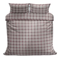 Povlečeme vše Bavlněné povlečení Růžové káro 140x200, 70x90 cm