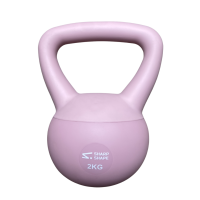 SharpShape Soft kettlebell 2 kg růžový