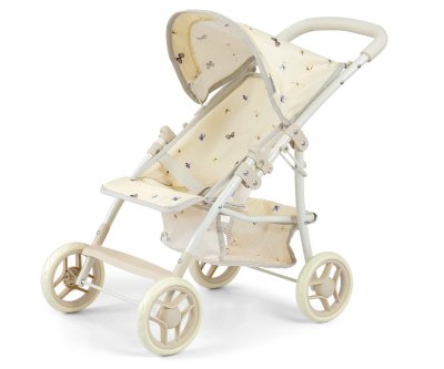 Milly Mally Sportovní kočárek pro panenky Natalie – dětský kočárek - béžový