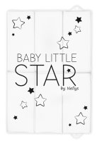 NELLYS Cestovní přebalovací podložka, Star, 60x40cm, bílá