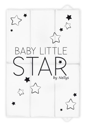 NELLYS Cestovní přebalovací podložka, Star, 60x40cm, bílá