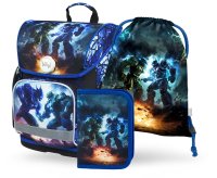 Baagl 3 SET Ergo Roboti: aktovka, penál, sáček