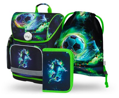 Baagl 3 SET Ergo Fotbal Hráč: aktovka, penál, sáček