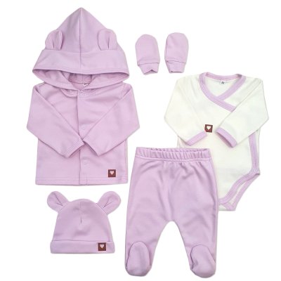 Z&Z Sada do porodnice 5D - lila, vel. 56 vel.  56