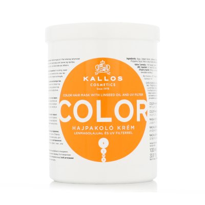 Kallos Cosmetics Kallos Color Hair Mask With Linseed Oil And UV Filtr 1000 ml