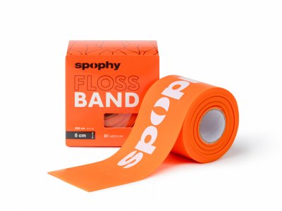 Spophy Flossband Orange, flossband oranžový, 5 cm x 2 m