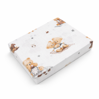 Baby Nellys Bavlněné prostěradlo do postýlky, Kouzelný méďa