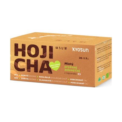 Kyosun Hojicha BIO mletý pražený zelený čaj 20x1,5 g
