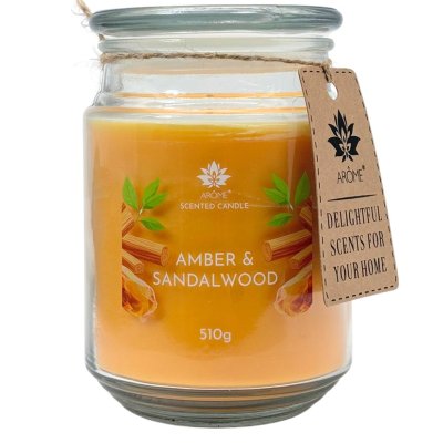 ARÔME Vonná svíčka Amber & Sandalwood 510 g