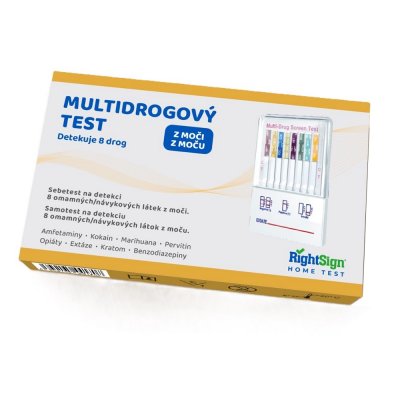RightSign Biotest Multidrogový test z moči 1 ks