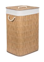 G21 Koš na prádlo 72 l ratanový design s bílým košem