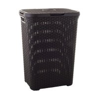 Curver Koš na prádlo Style 60L tmavě hnědý