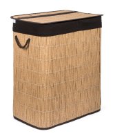 G21 Koš na prádlo 105 l s rozdělovačem ratanový design s hnědým košem