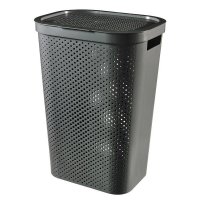 Curver Koš na prádlo Infinity Dots 60L grafitový