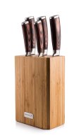 G21 Sada nožů Gourmet Nature 5 ks + bambusový blok