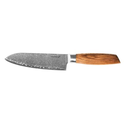 G21 Nůž Gourmet Damascus 17 cm, Santoku, rukojeť zebrawood