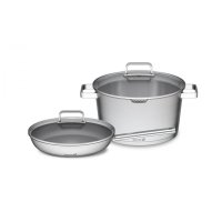 G21 Sada nádobí Gourmet Magic s cedníkem 4 díly, nerez