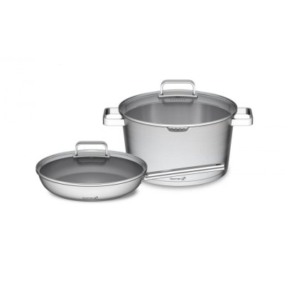 G21 Sada nádobí Gourmet Magic s cedníkem 4 díly, nerez