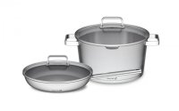 G21 Sada nádobí Gourmet Magic s cedníkem 4 díly, nerez