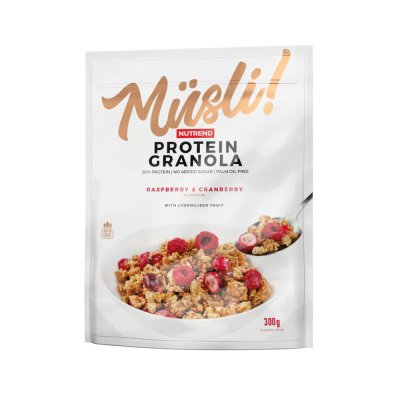 Nutrend Musli! Protein Granola raspberry + cranberry 300 g