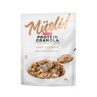 Nutrend Musli! Protein Granola mandle + dýňová semínka 300 g
